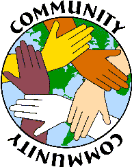 community hands entwined