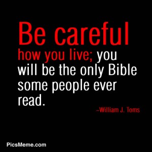 be careful